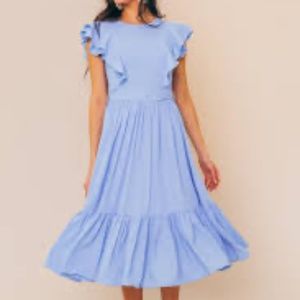 Ivy City Co Clary Dress in Bluebell, size Medium